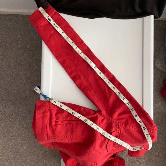 BCBGeneration stretch denim jacket. XXS. American Red. - Picture 6 of 12